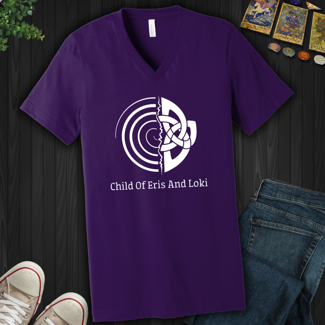 Child Of Eris And Loki V-Neck Tee