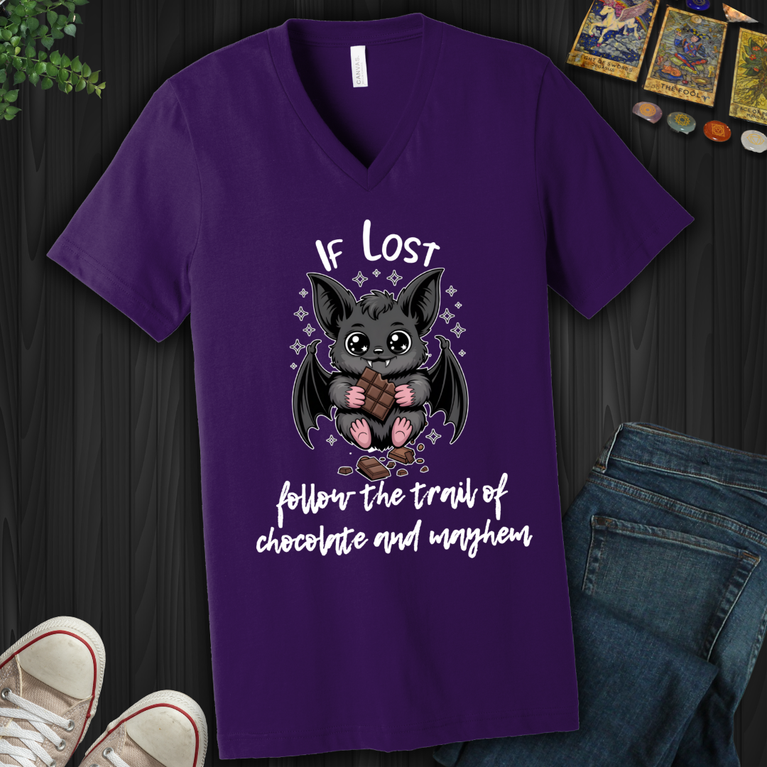 Chocolate and Mayhem V-Neck Tee