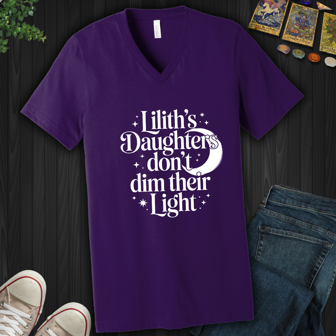 Lilith’s Daughter Doesn’t Dim Her Light V-Neck Tee