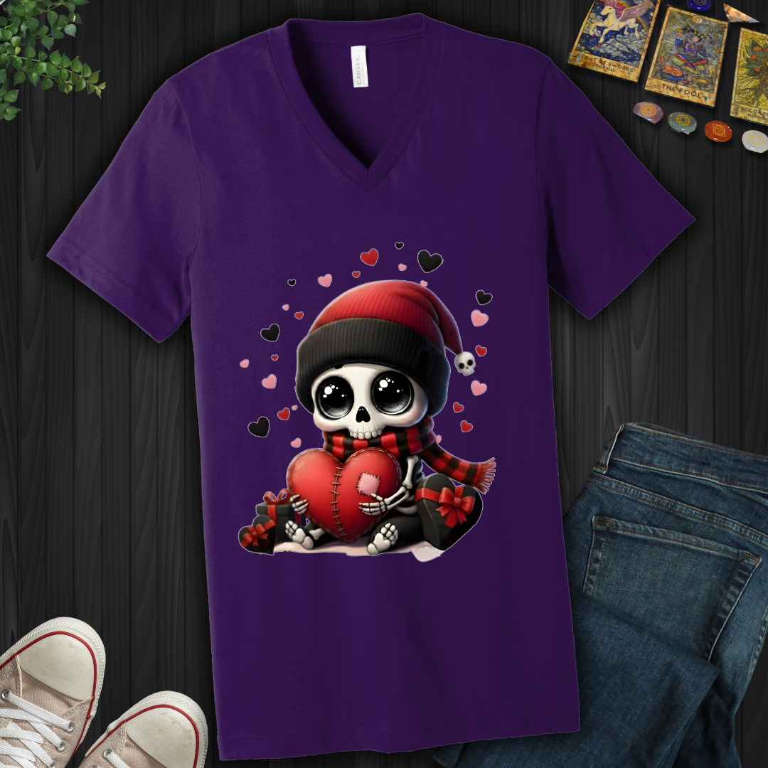 Dead Cute For Valentines  V-Neck Tee