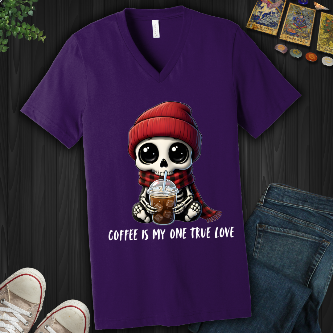 Coffee IS My One True Love V-Neck Tee
