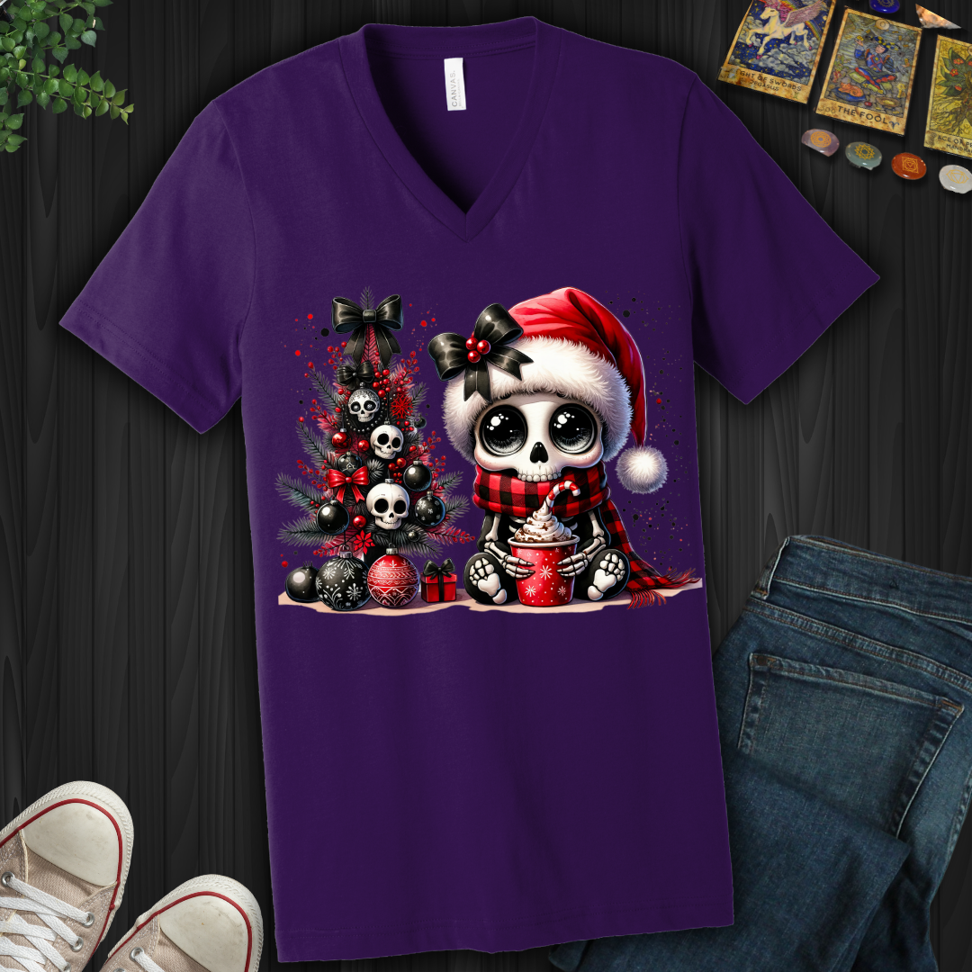 Dead Cute For The Holidays V-Neck Tee