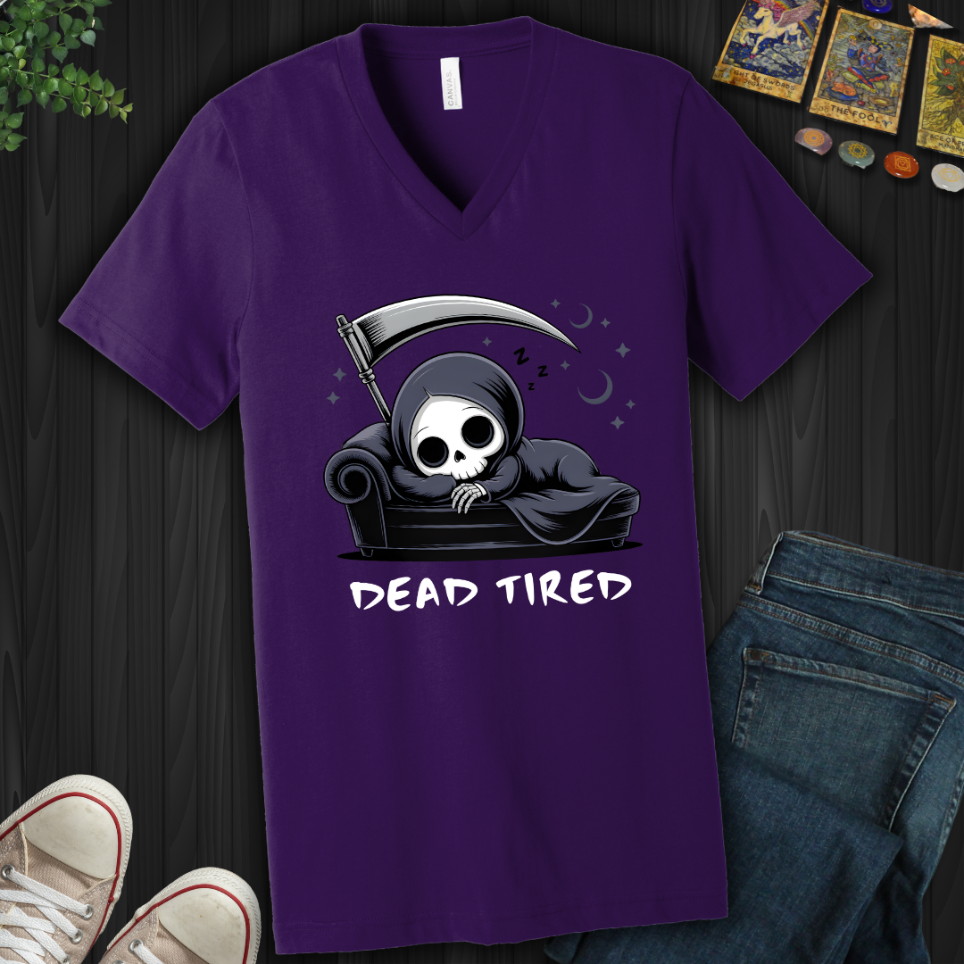 Dead Tired V-Neck Tee