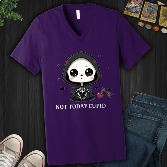 Not Today Cupid V-Neck Tee