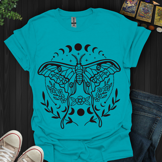 Luna Moth Moon Phases T-Shirt