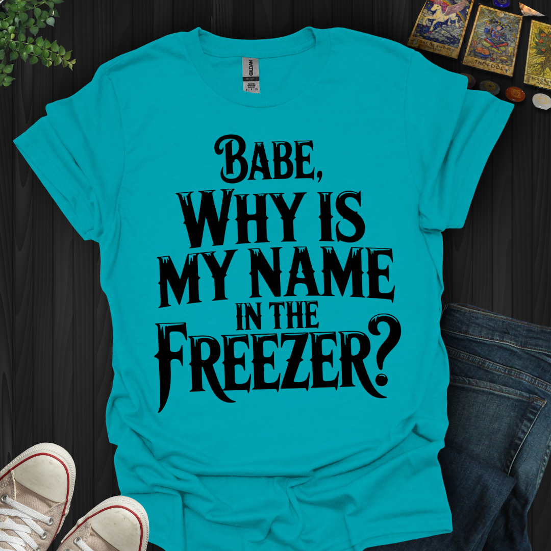 Why Is My Name In The Freezer? T-Shirt