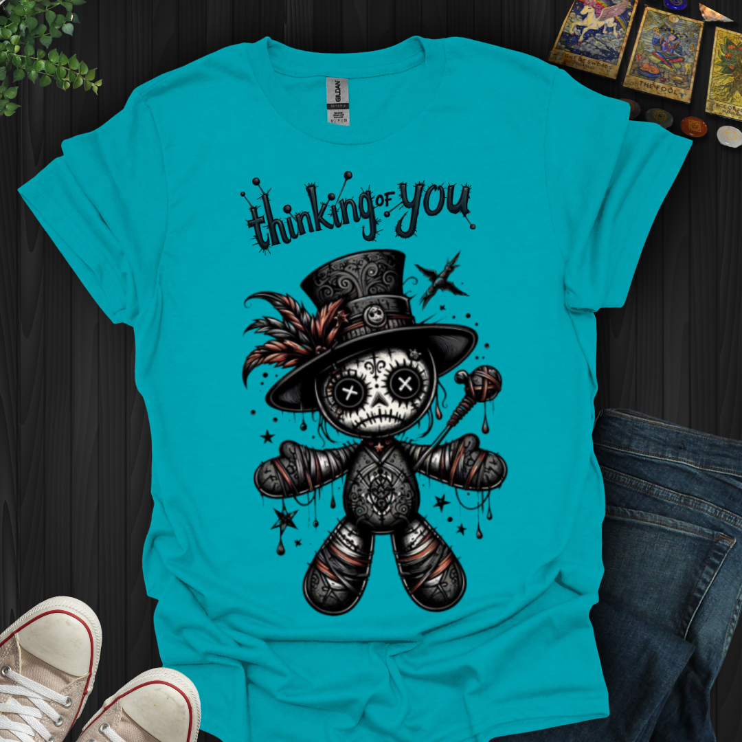 Thinking of You Voodoo Doll (front only) T-Shirt