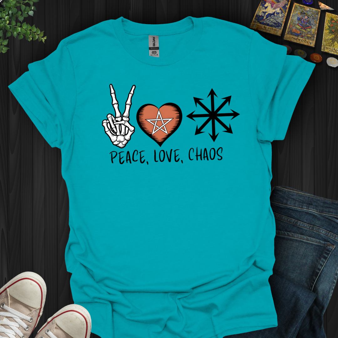 Peace, Love & Chaos  T-Shirt