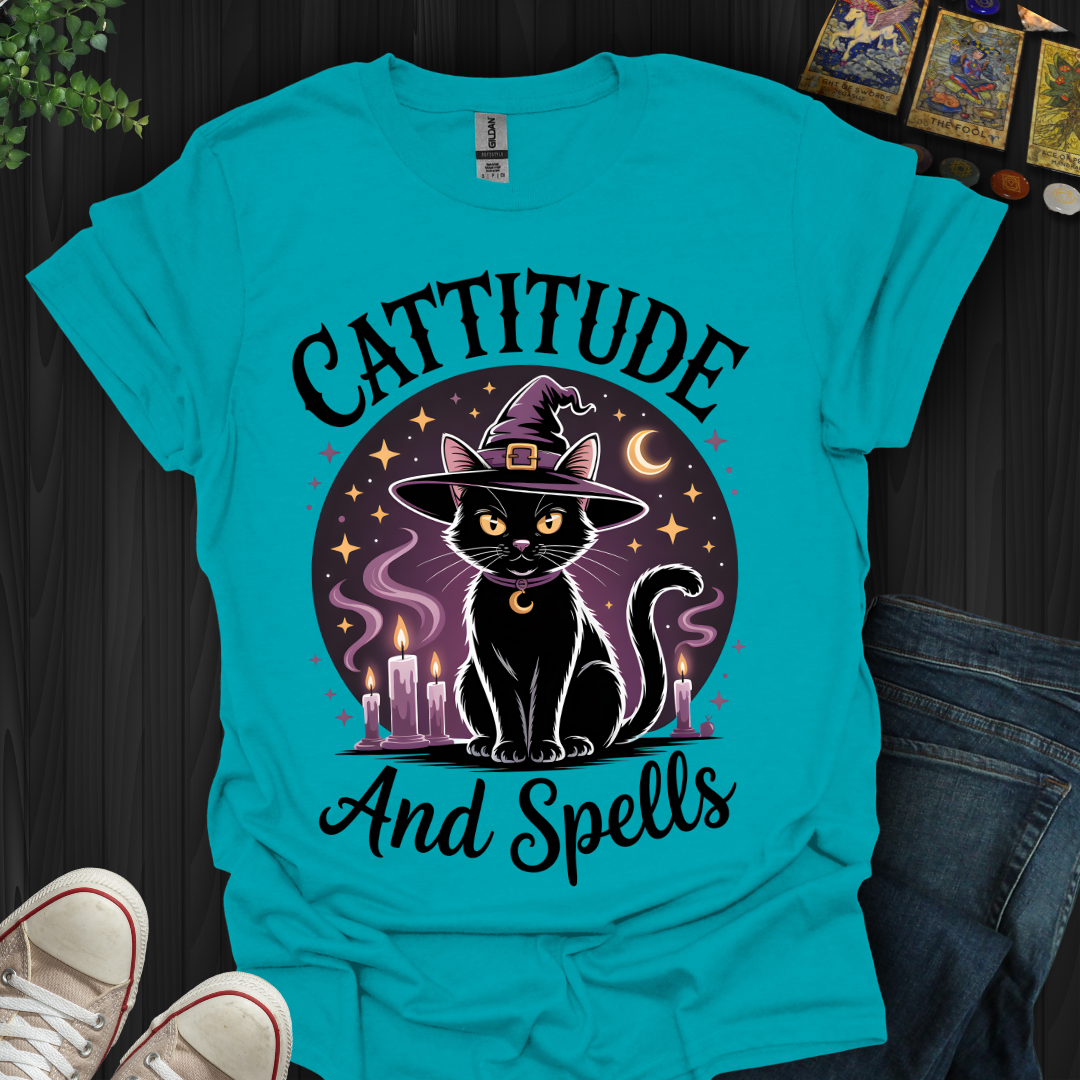 Cattititude And Spells T-Shirt