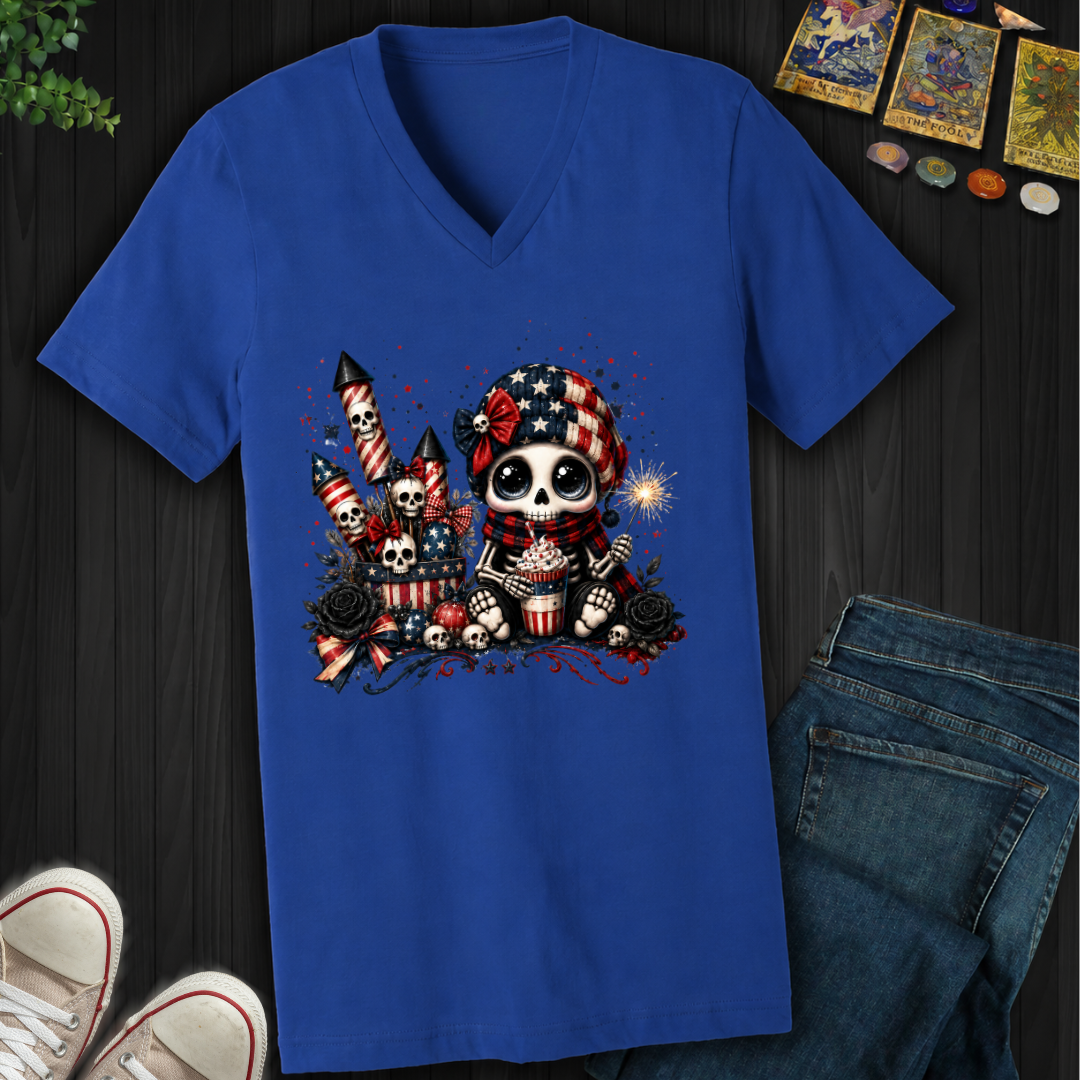 Dead Cute For The Fireworks- V-Neck