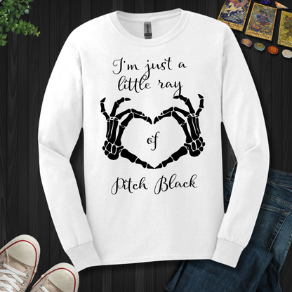 Little Ray Of Pitch Black Long Sleeve Tee