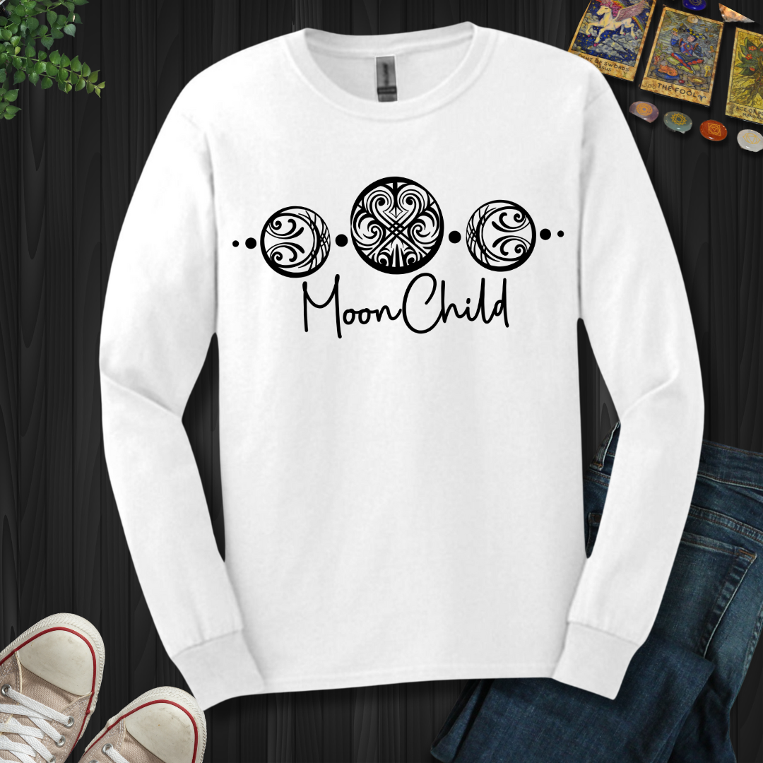 Triple Moon Goddess Long Sleeve Tee