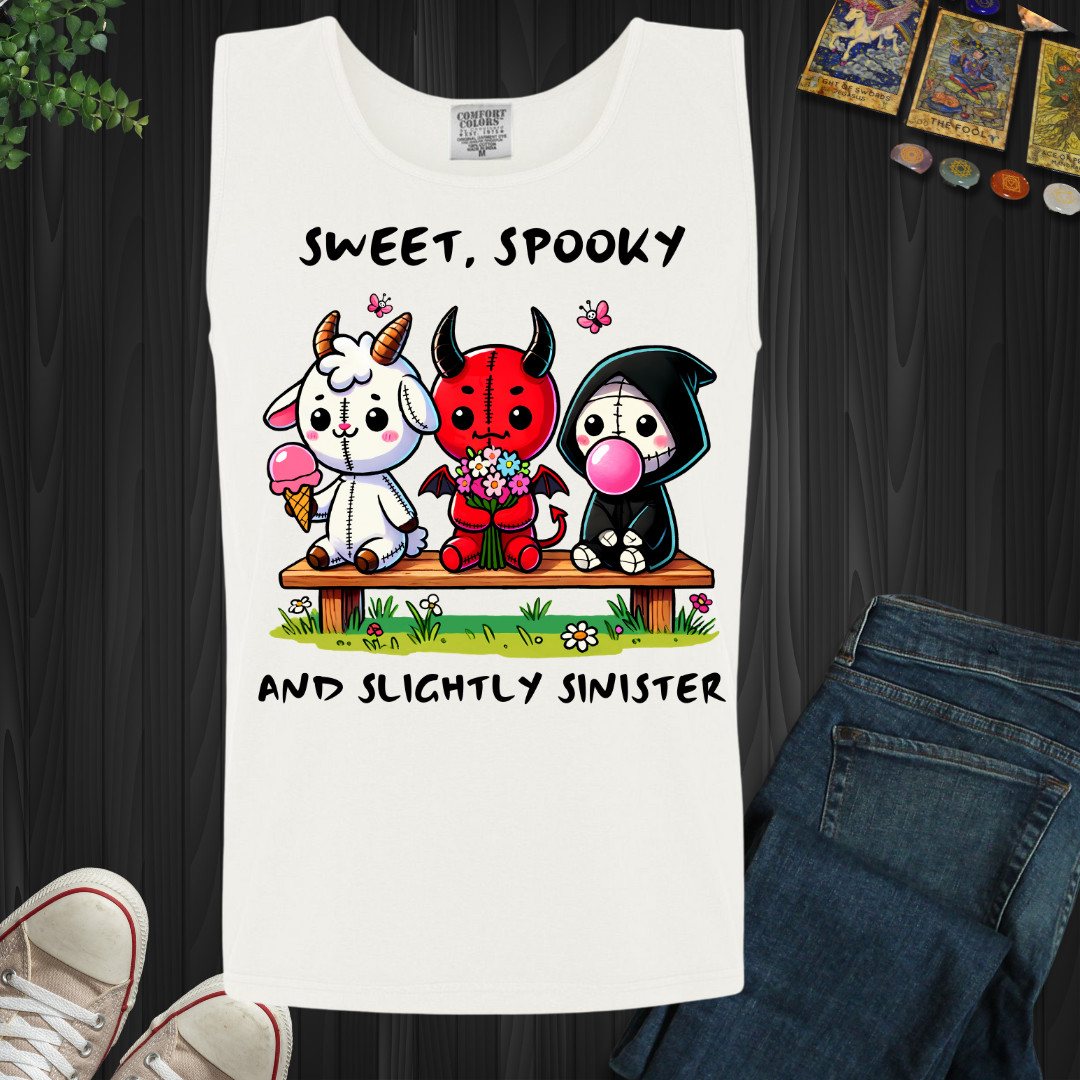 Sweet, Spooky and Slightly Sinister Tank Top