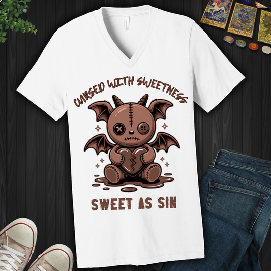 Sweet As Sin V-Neck Tee