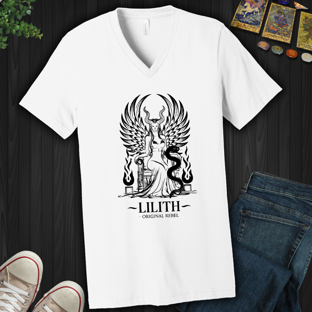 Lilith: The Original Rebel V-Neck Tee
