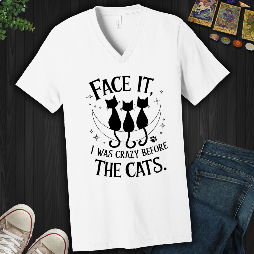 Tats, Hats, And Black Cats V-Neck Tee