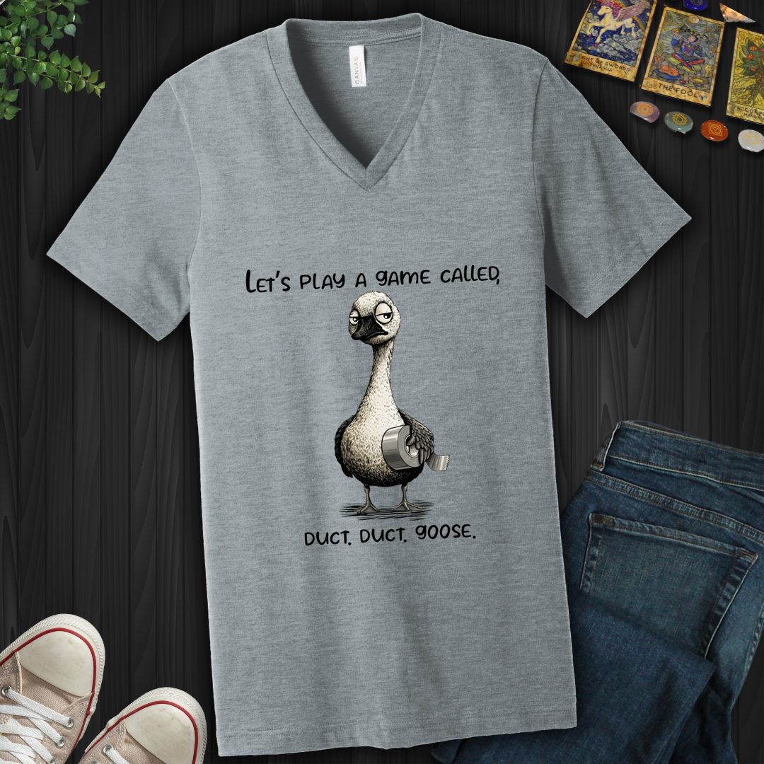 Duct, Duct, Goose V-Neck Tee