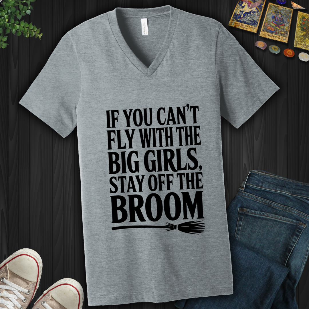 Fly With The Big Girls V-Neck Tee