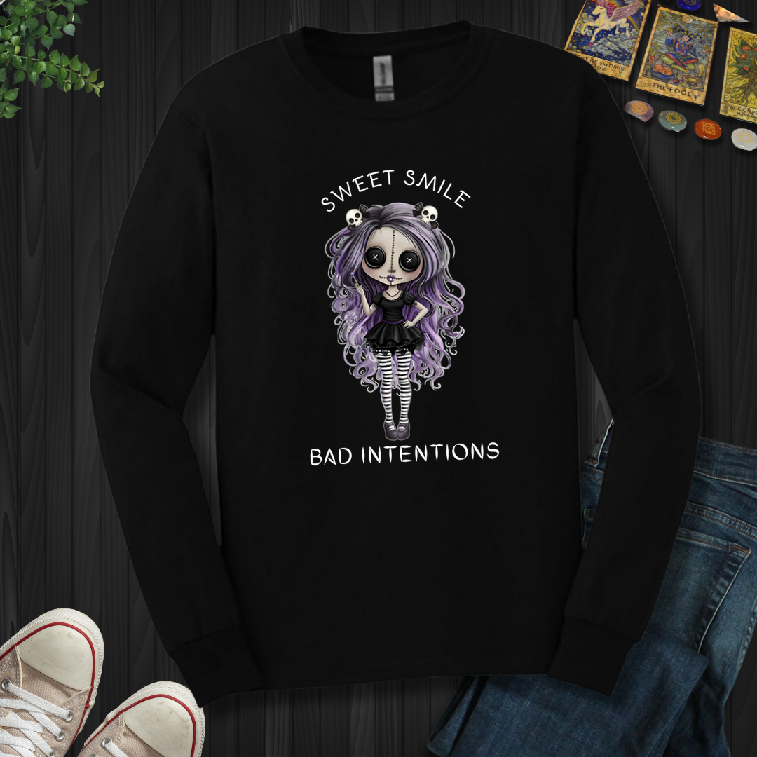 Sweet Smile, Bad Intentions Long Sleeve Tee