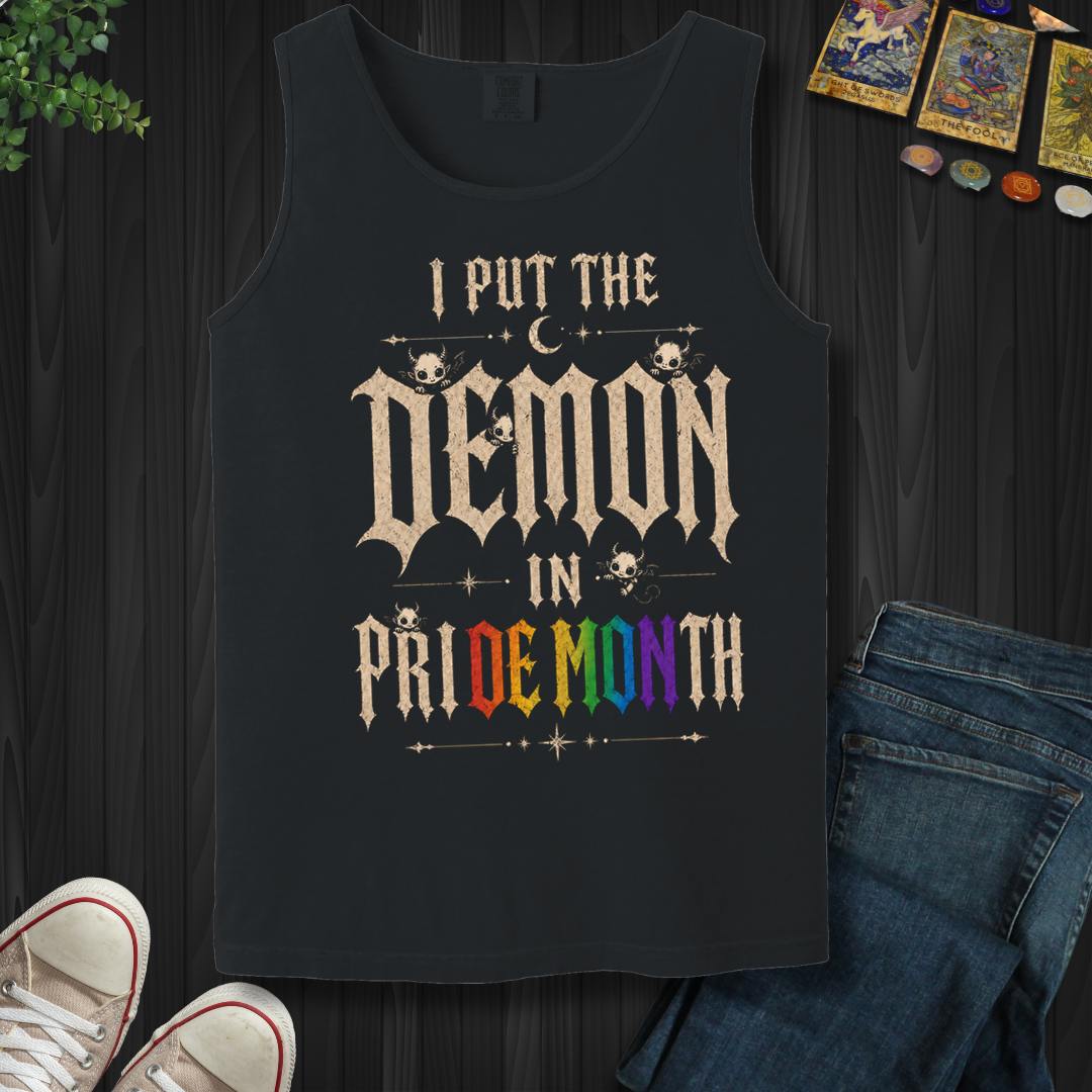 I Put The Demon In Pride Month- Tank Top