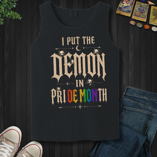 I Put The Demon In Pride Month- Tank Top