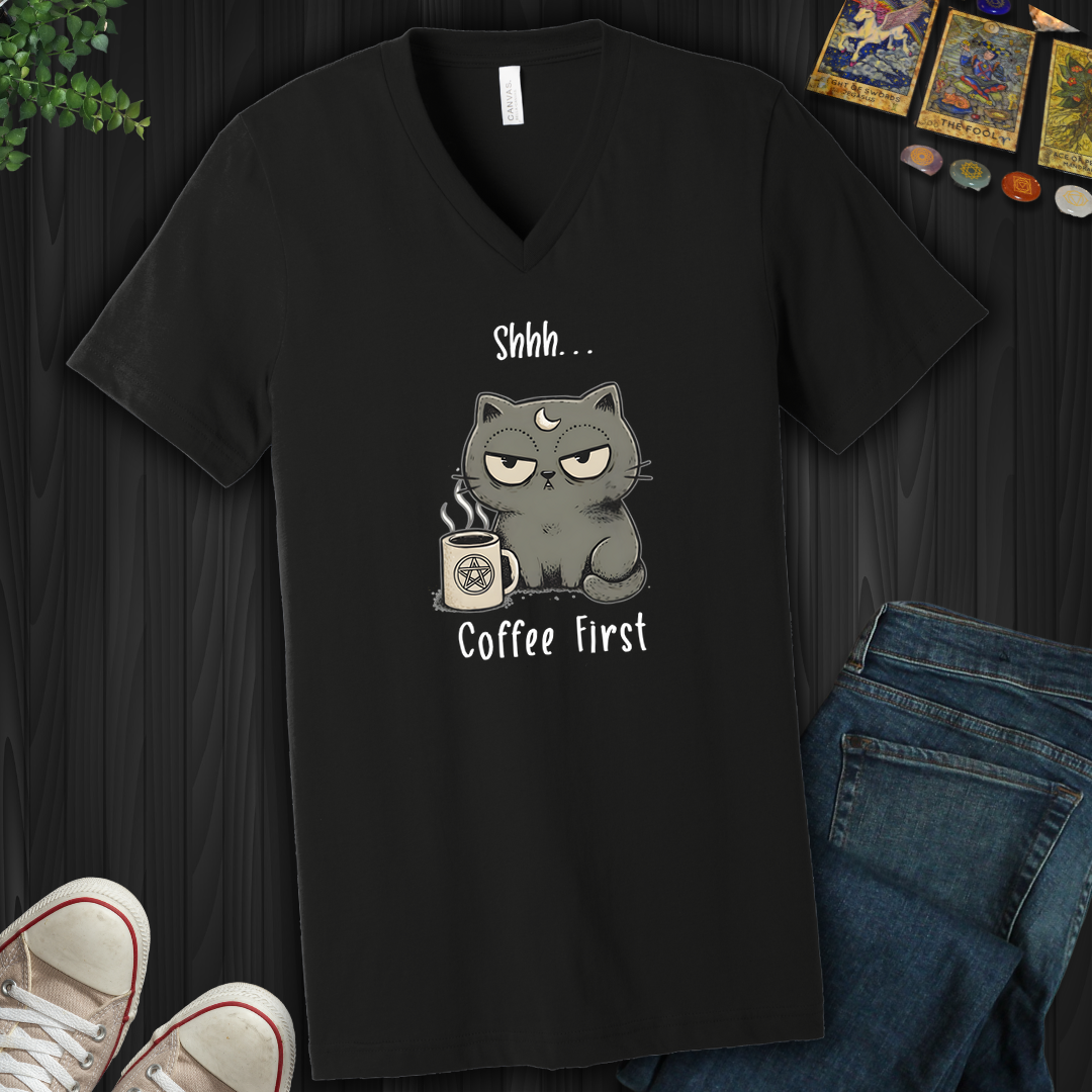 Coffee First- V-Neck