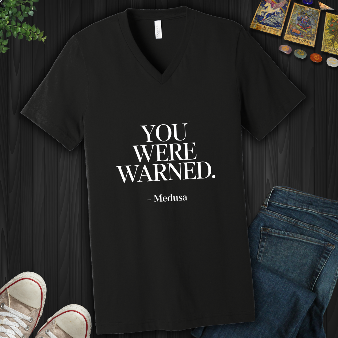 You Were Warned V-Neck Tee