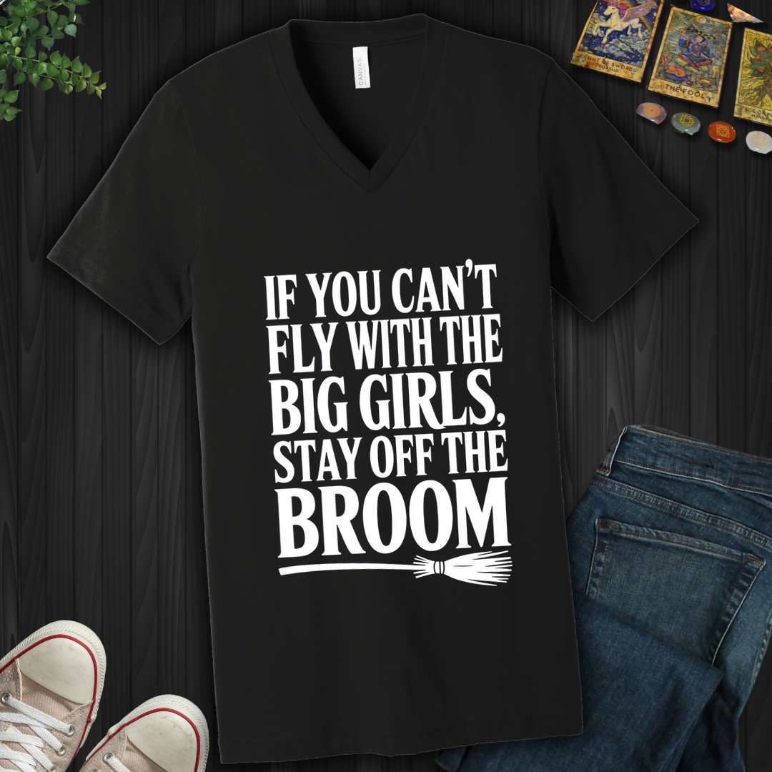 Fly With The Big Girls V-Neck Tee