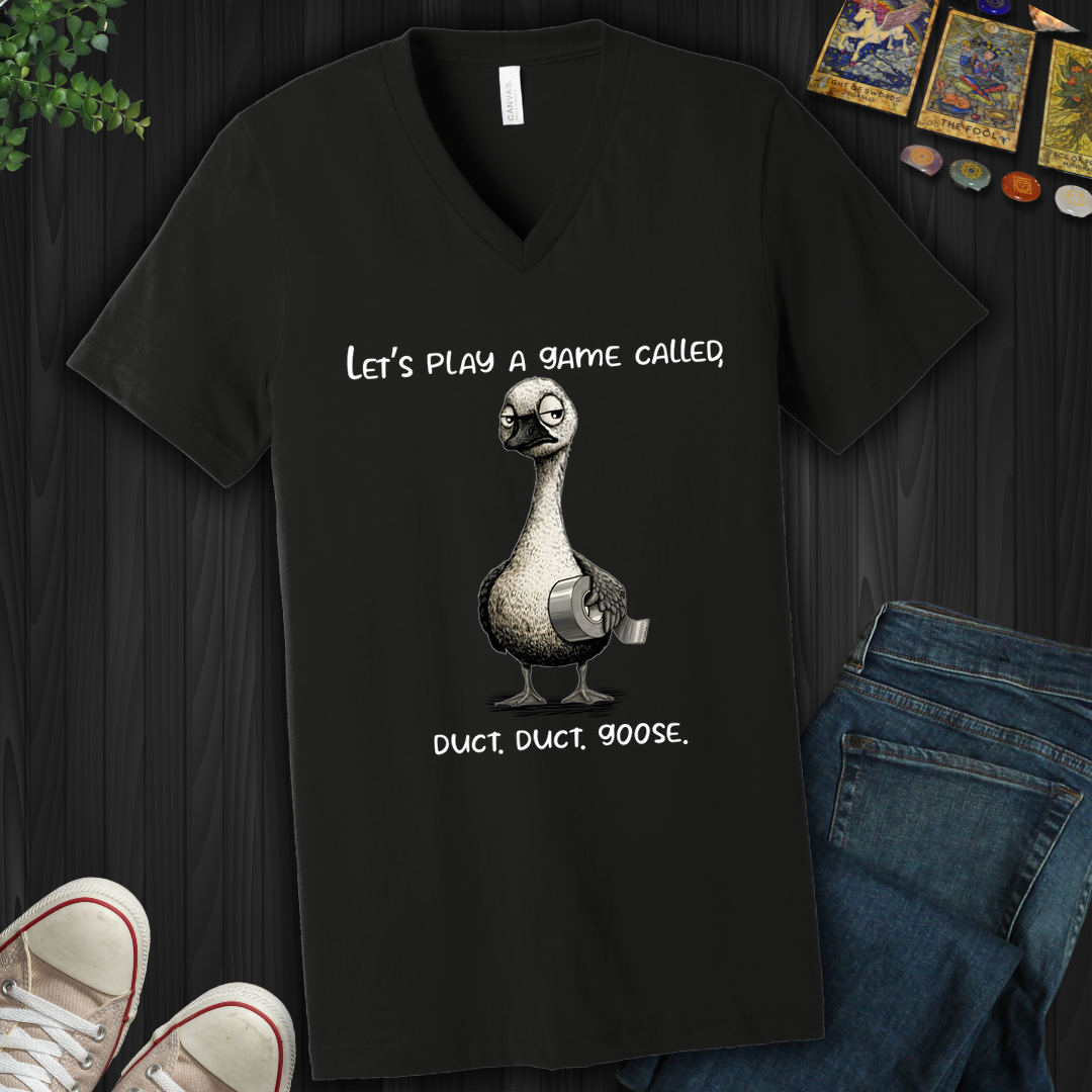 Duct, Duct, Goose V-Neck Tee