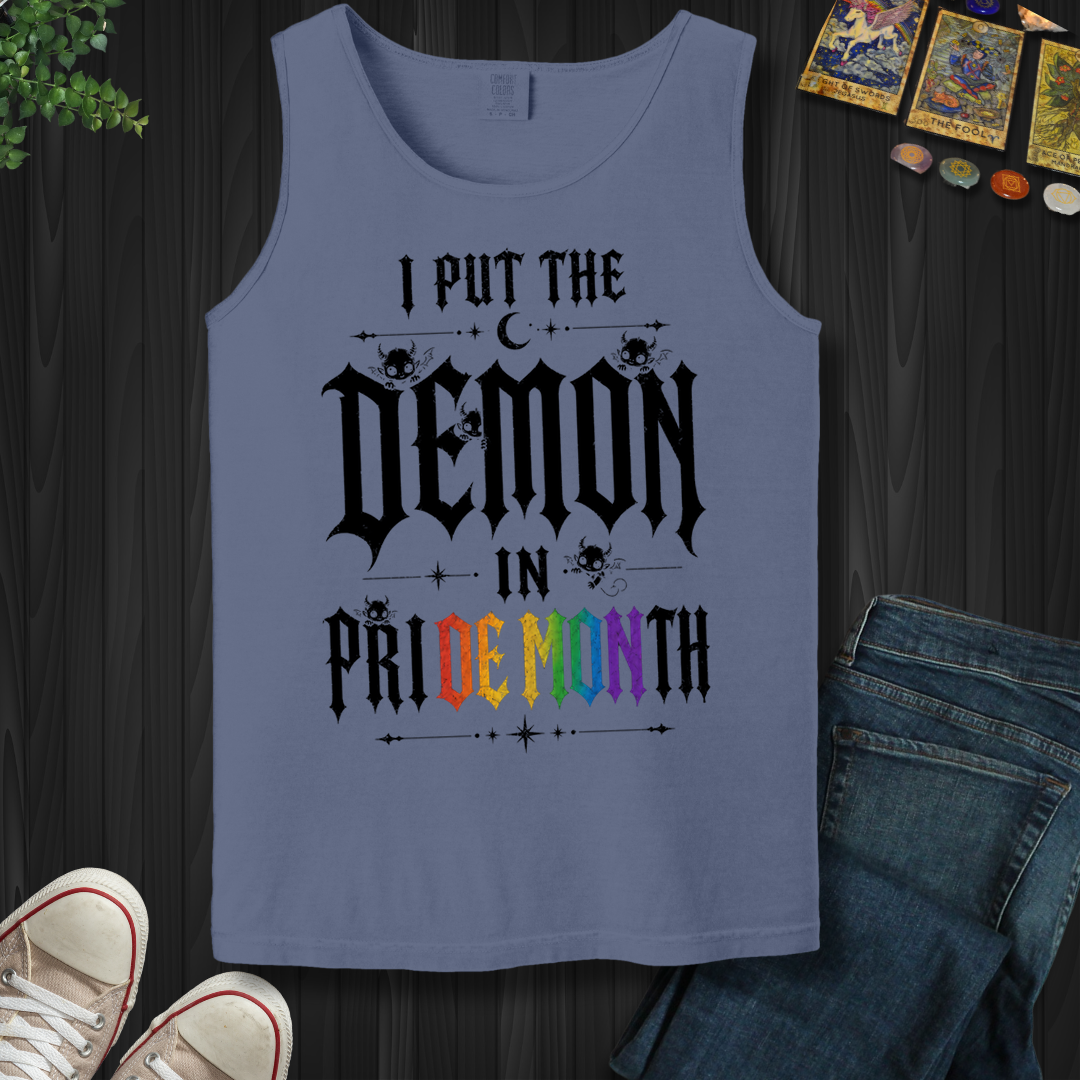 I Put The Demon In Pride Month- Tank Top