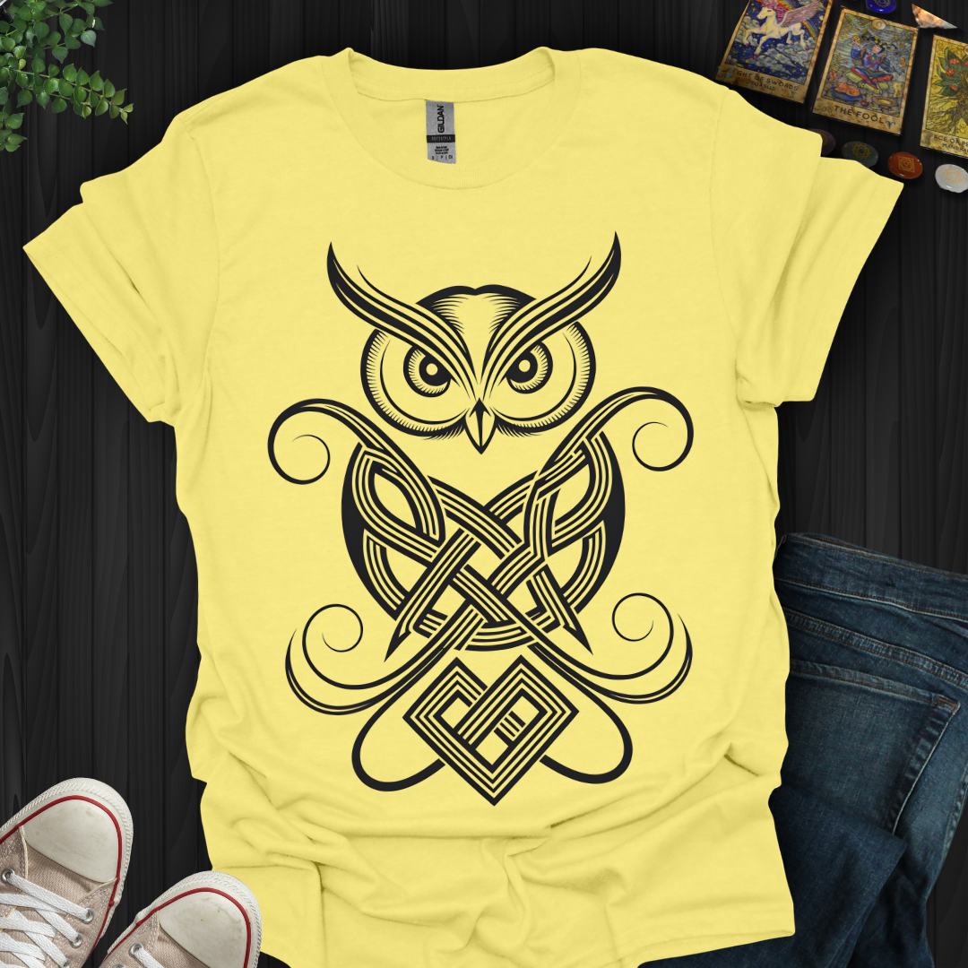 Celtic Owl of Wisdom T-shirt