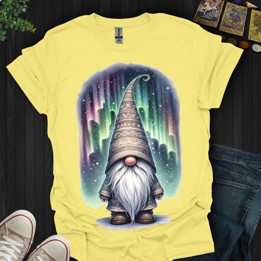Aurora Borealis  Celestial  Gnome T-Shirt