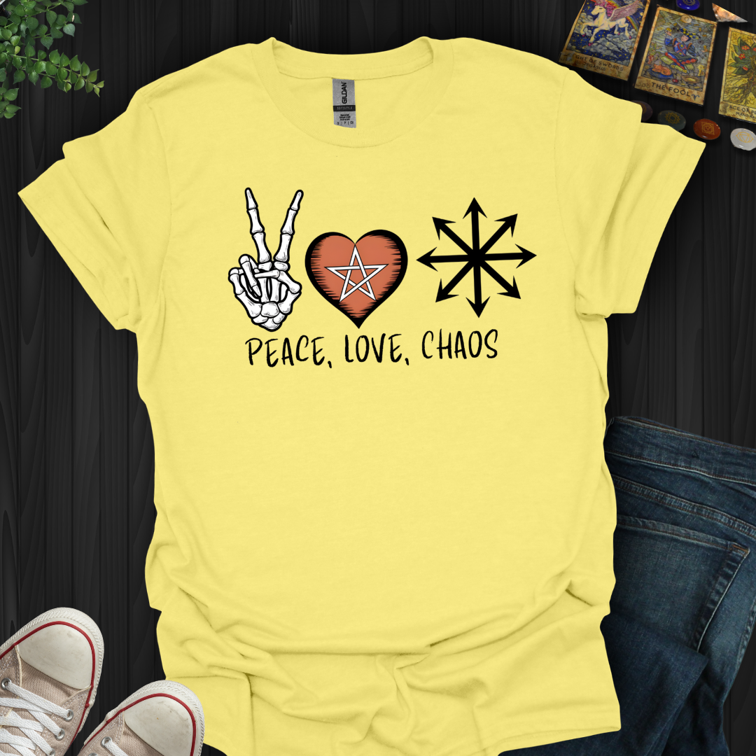 Peace, Love & Chaos  T-Shirt