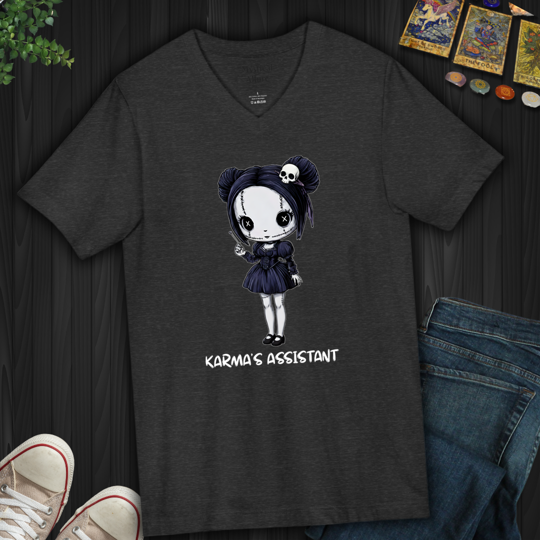 Karma's Assistant V-Neck Tee