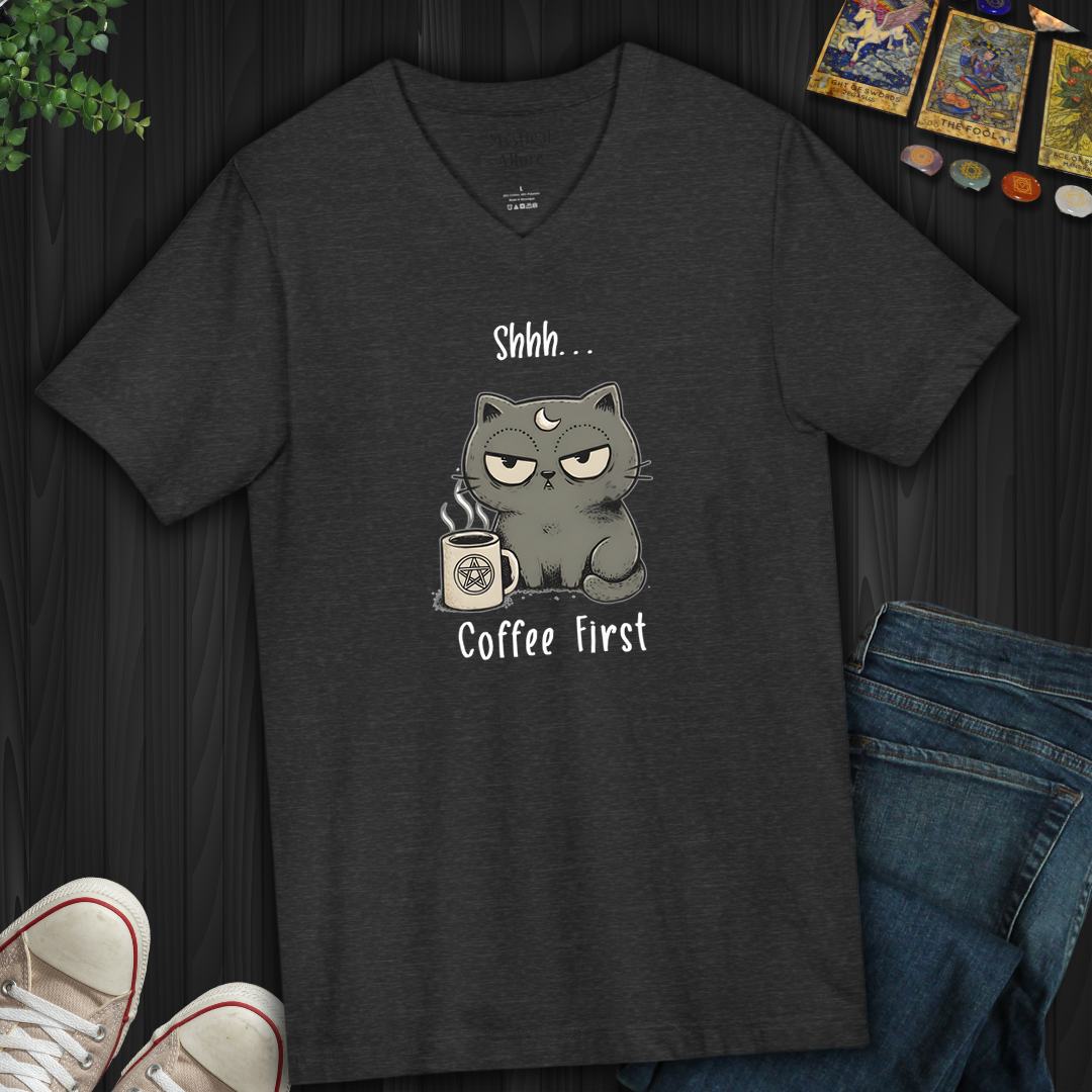 Coffee First- V-Neck