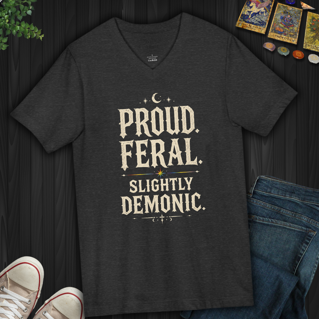 Proud, Feral, Slightly Demonic- V-Neck