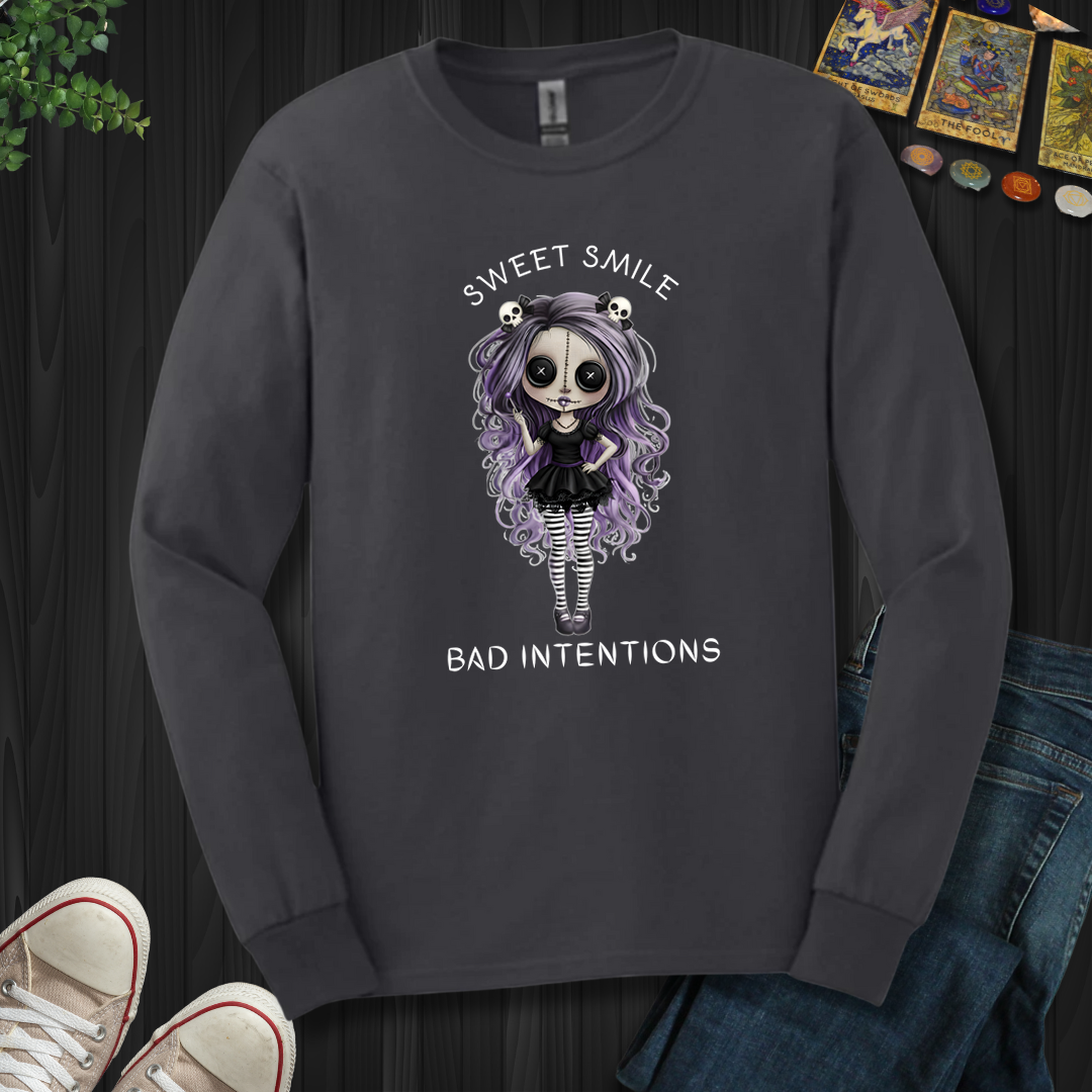 Sweet Smile, Bad Intentions Long Sleeve Tee