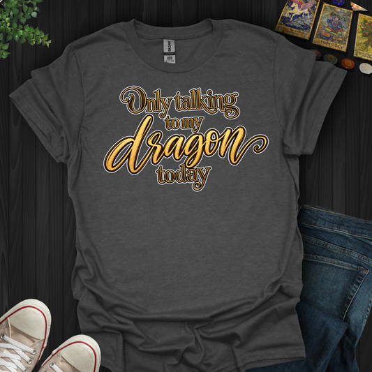 Only Talking To My Dragon Today- T-Shirt