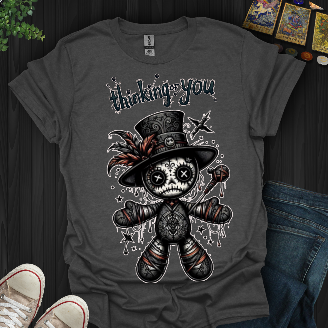 Thinking of You Voodoo Doll (front only) T-Shirt
