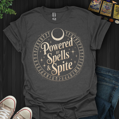 Powered By Spells And Spite T-Shirt