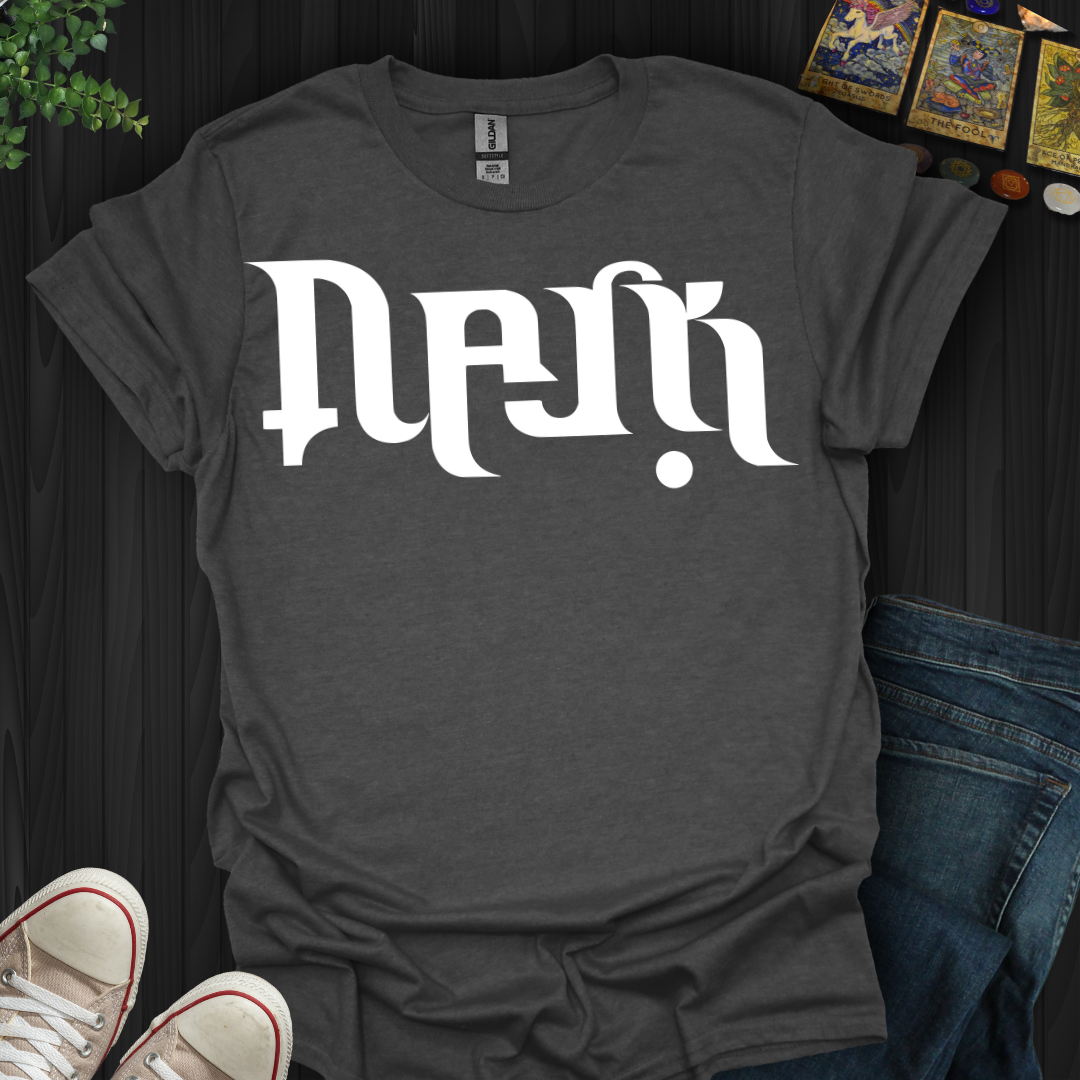Dark & Light: Duality Mode Ambigram T-Shirt