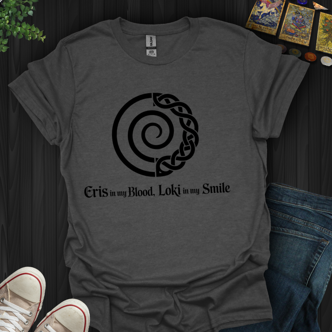 Eris in Blood, Loki in Smile T-Shirt