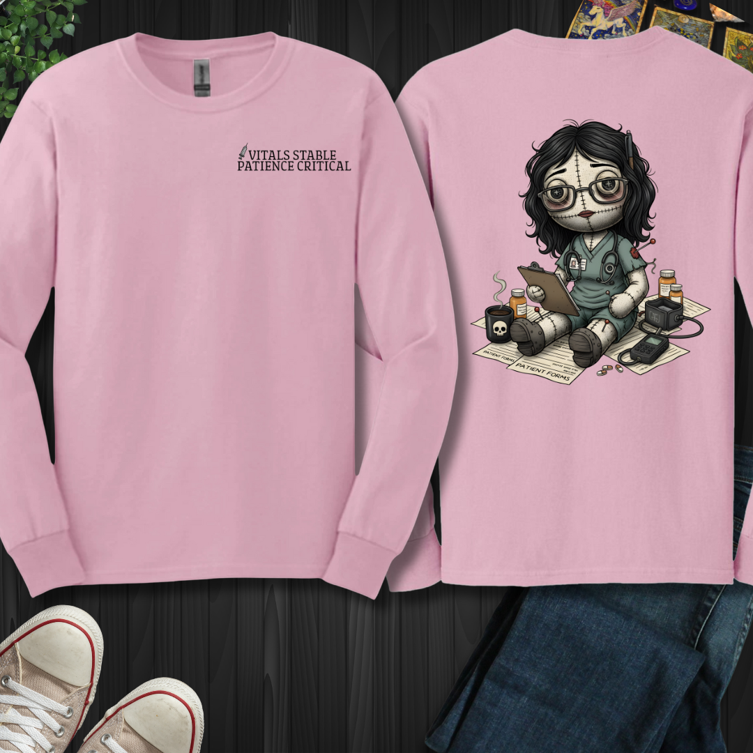 Vitals Stable. Patience Critical Long Sleeve Tee