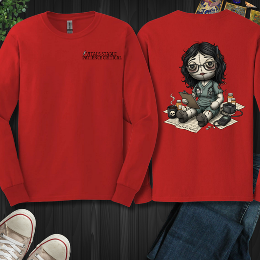 Vitals Stable. Patience Critical Long Sleeve Tee