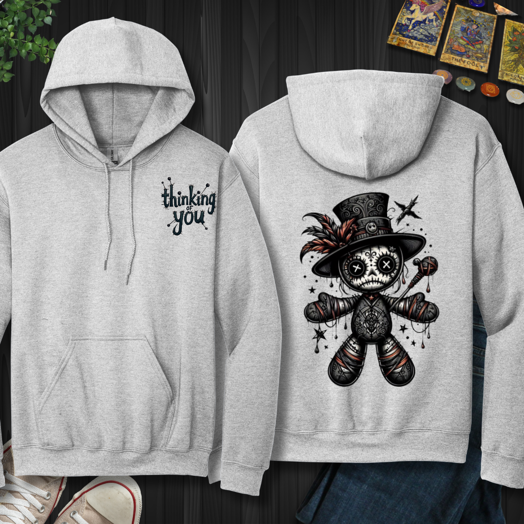 Thinking Of You Voodoo Doll Hooded  Sweatshirt