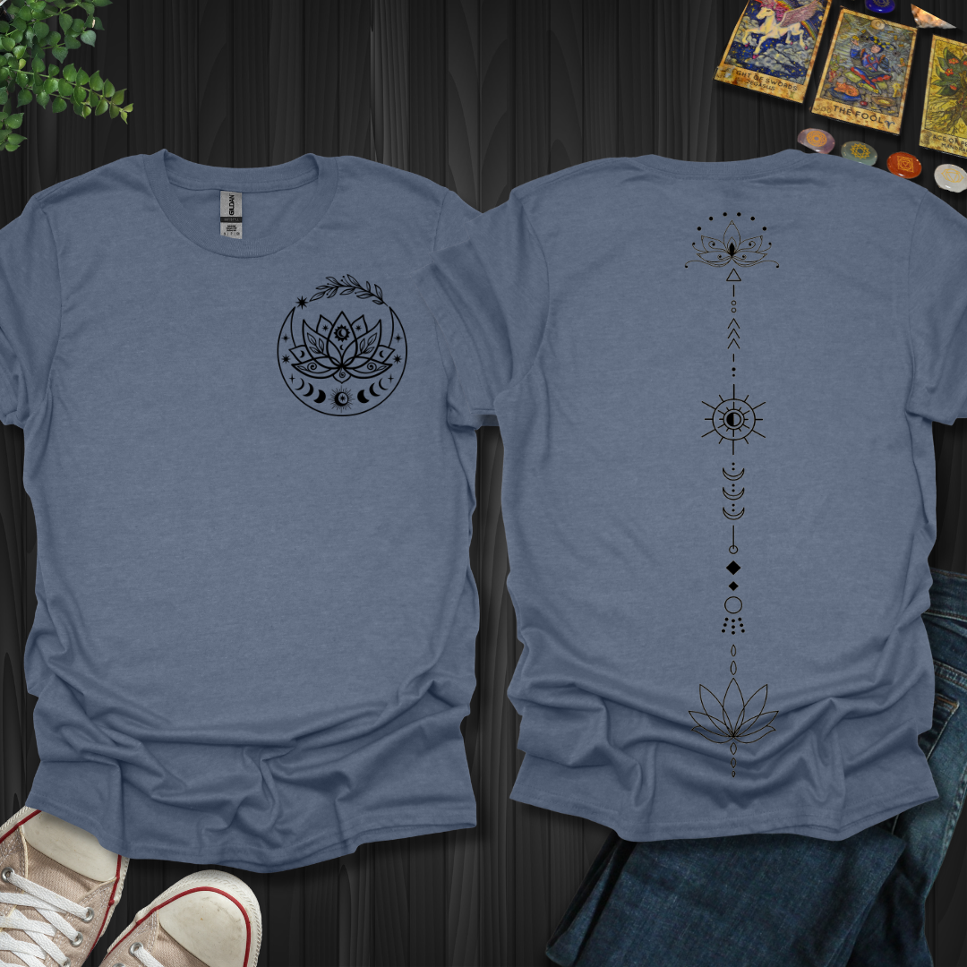 Boho lotus drop front and back T-Shirt