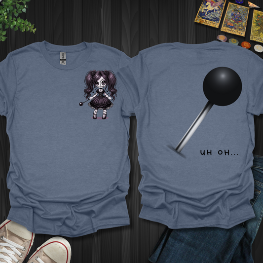Uh Oh Voodoo Front and Back T-Shirt