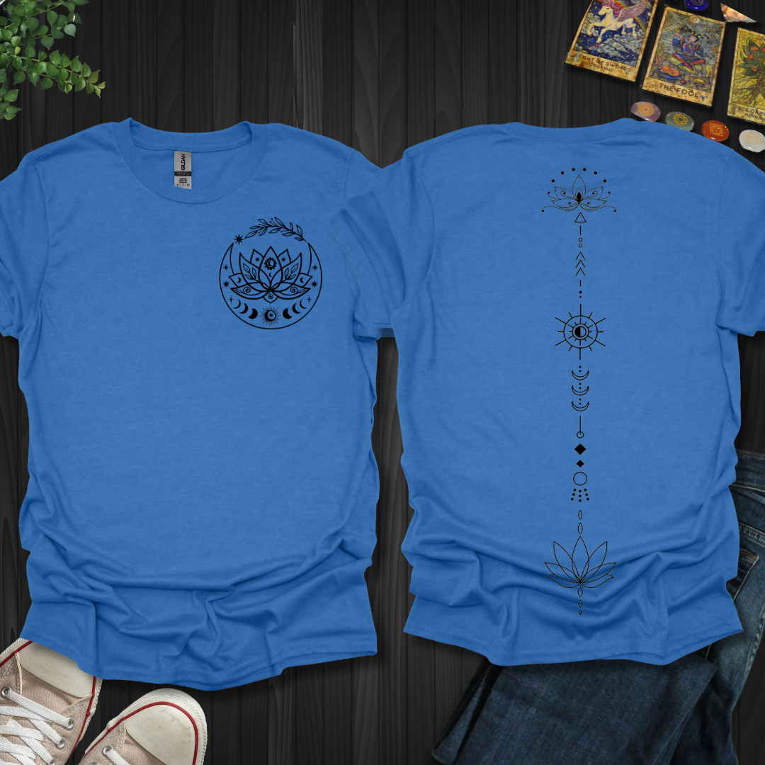 Boho lotus drop front and back T-Shirt