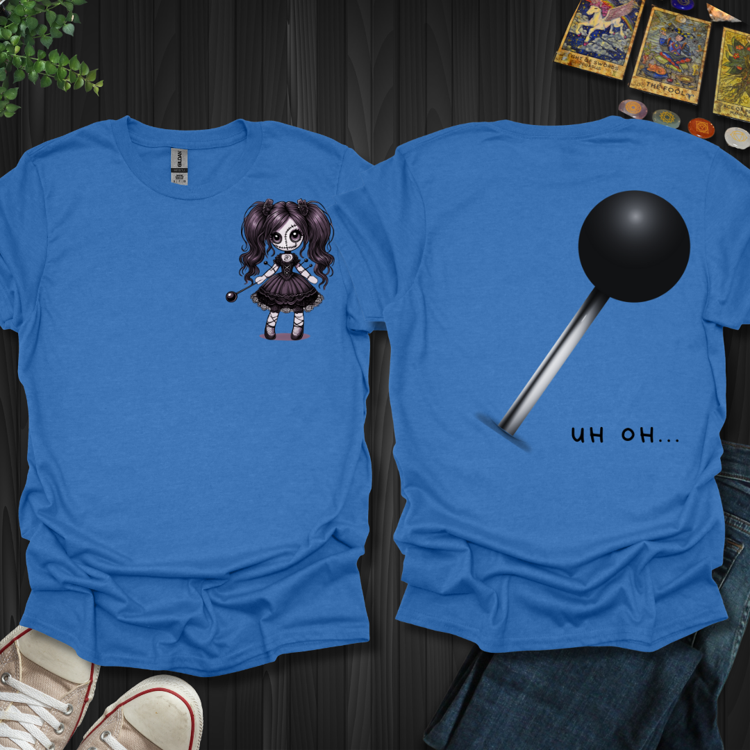 Uh Oh Voodoo Front and Back T-Shirt