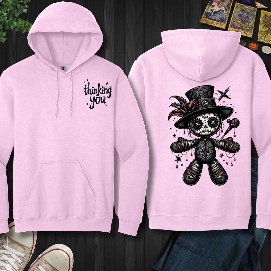 Thinking Of You Voodoo Doll Hooded  Sweatshirt